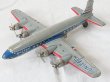 画像1: UNITED　AIRLINE　プロペラ４発　旅客機 LINE MAR TOYS 1950年代　日本製【動画有り】【難有り・処分品】【バーゲン】