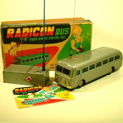画像: 世界初のラジコン玩具 増田屋ラジコンバス(シルバー)が入荷しました。