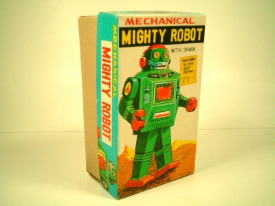 画像: マイティー ロボット 1960年代　オリジナル 箱付き（SYトイ：日本）