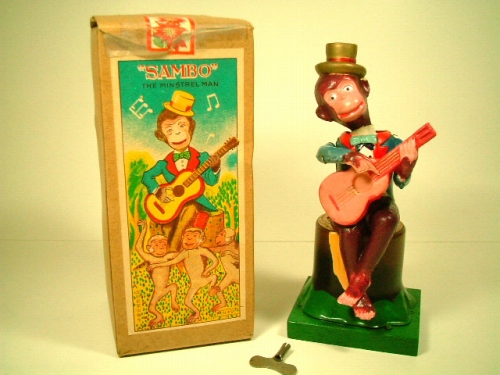 画像: お猿のギター弾き 1950年代 オリジナル 箱付き（アルプス・オキュパイドJAPAN）