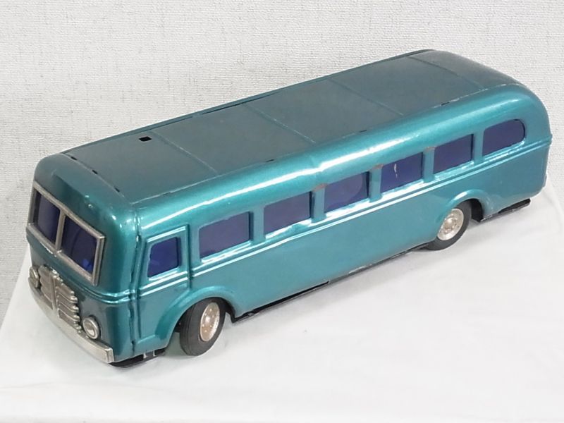 画像: 【不動品】世界初のラジコン玩具 増田屋ラジコンバス(ブルー)1950年代製オリジナル　バスのみ(増田屋・日本) 