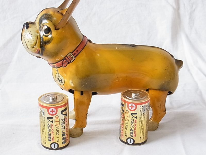 画像: 【難有り・不動品】希少品・ブリキのボクサー犬 1940年代製（U.S ZONE・ドイツ）