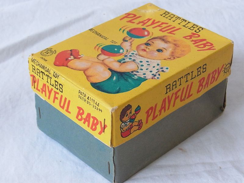 画像: 【可動品】ガラガラ ベービー 1950年代オリジナル 箱付き（SUPER SK TOYS・日本）