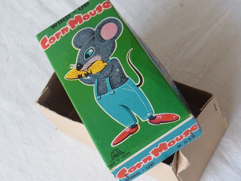 画像: 【動画有り】トウモロコシを食べるネズミ １９６０年代　日本製　箱付き