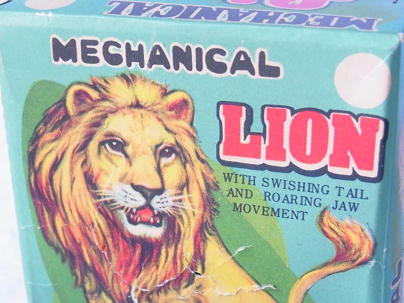 画像: 【動画有り】吼えるライオン１９５０年代　ラインマー　日本製 箱付き
