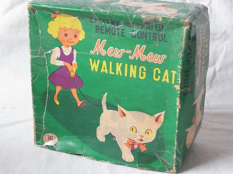 画像: 【動画有り】子猫のリモコン １９５０年代　増田屋　日本製 箱付き