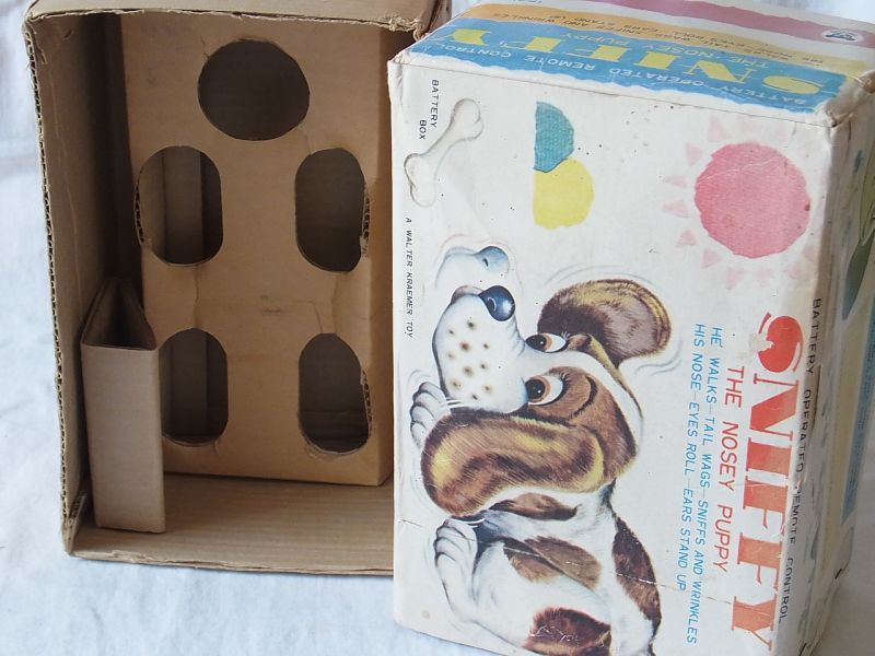 画像: 【バーゲン】【動画有り】お散歩をするリモコン犬１９６０年代 TOMIYAMA 日本製 箱付き