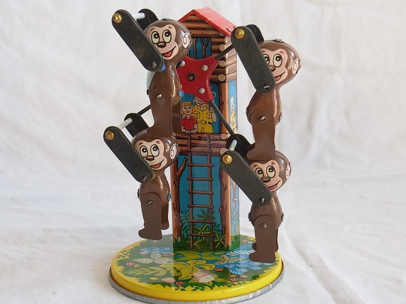画像: 【動画有り】お猿の回転遊園地 米澤玩具 箱付き 日本製