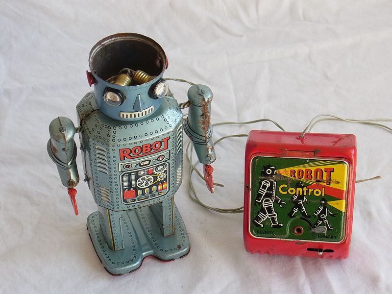画像: 【難有り】ロボット Ｒ－３５ １９５０年代オリジナル（増田屋・日本）