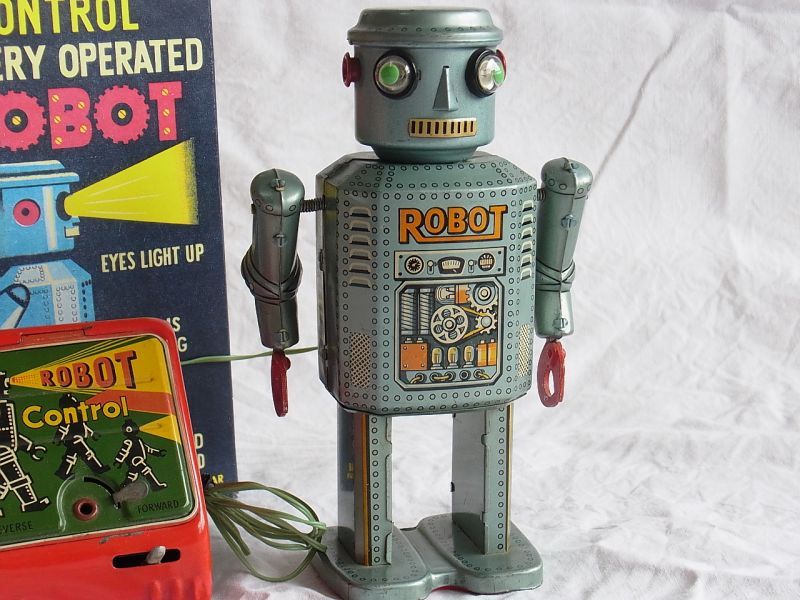 画像: 【バーゲン】ロボット Ｒ－３５ １９５０年代　複製箱付き（増田屋・日本）