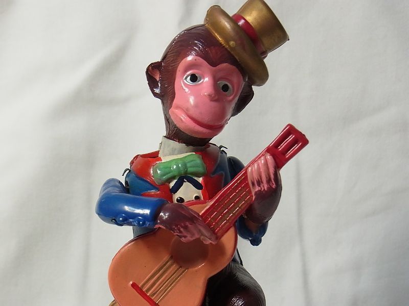 画像: 【参考動画有り】【本体美品・箱付き】お猿のギター弾き 1950年代 （アルプス・オキュパイドJAPAN）