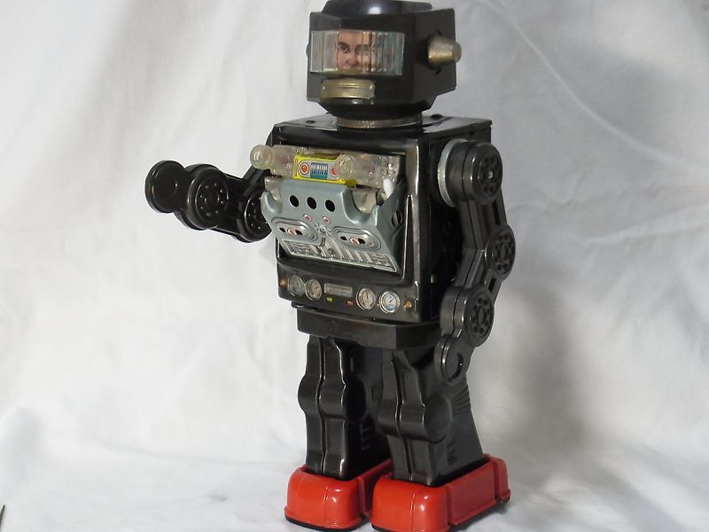 画像: 【バーゲン】【動画有り】【難有り】“ブリキのロボット宇宙飛行士”“名作：“マシンガンむき出し”タイプ”ニュー スペース エクスプローラー 1960年代製造（ホリカワ・日本）