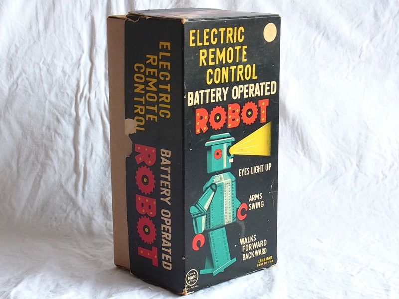 画像: 【バーゲン】【極上美品】ロボット Ｒ－３５ １９５０年代製造 オリジナル 箱付き 【増田屋・LINE MAR TOYS(日本)】