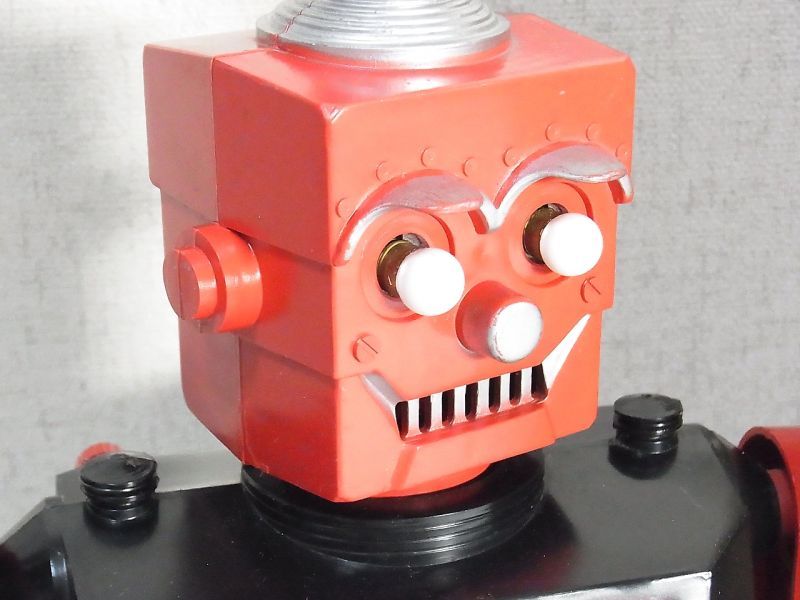 画像: 【バーゲン】【美品】《原物動画有り》１９５０年代　Louis Marx （ルイスマークス社 アメリカ）ELECTRIC ROBOT&SON エレクトリックロボット＆サン (付属パーツ・箱付き）
