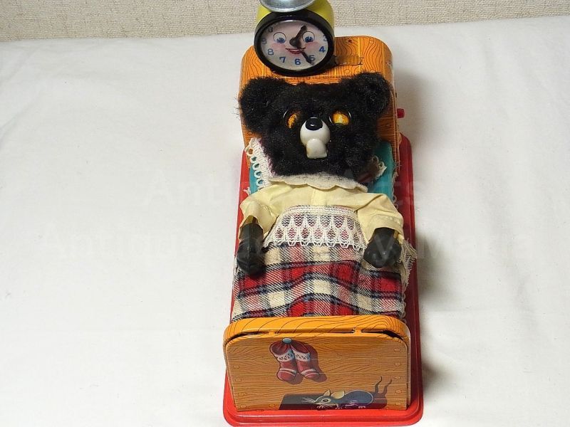 画像: 【新価格】【バーゲン】【動画有り】早起きクマちゃん 1950代製オリジナル 箱付き（LINEMAR・日本）