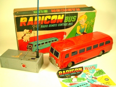 世界初のラジコン玩具 増田屋ラジコンバス(レッド)1950年代製 