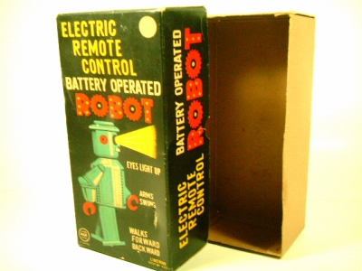 画像: ロボット Ｒ－３５ １９５０年代オリジナル 箱付き（増田屋・日本）